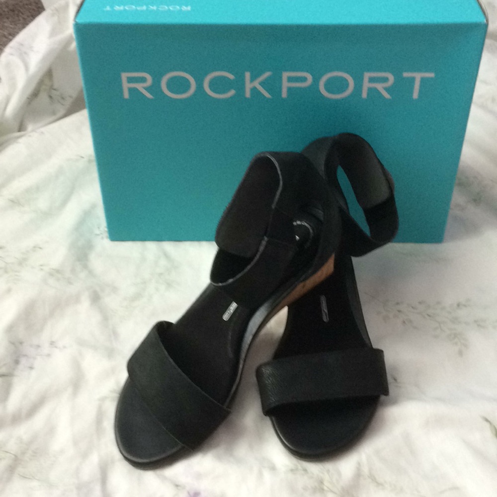 NWT Rockport Adrienne by adidas anklestrap wedge